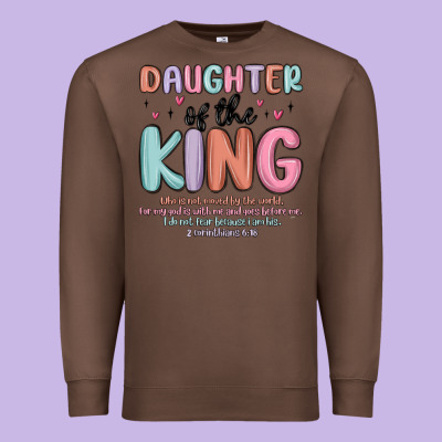 Daughter Of The King Premium Sweatshirt Designed By Maliassmallbusiness