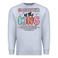 Heather Grey daughter of the king Premium Sweatshirt - MaliasSmallBusiness