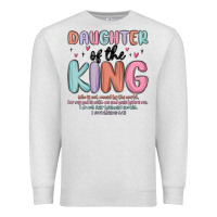Oatmeal Heather daughter of the king Premium Sweatshirt - MaliasSmallBusiness