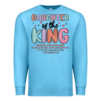Ocean Blue daughter of the king Premium Sweatshirt - MaliasSmallBusiness