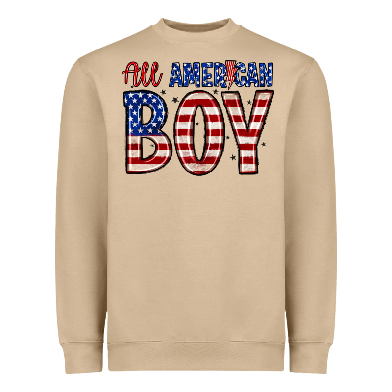 All American Boy Heavyweight Sweatshirt by Zillion Design Studio | Teevron