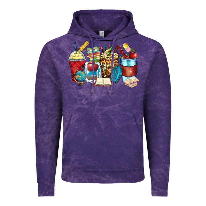 Teacher Coffee Cups Vintage Hoodie by Zillion Design Studio | Teevron