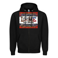 Black armed forces day love our troops Zipper Hoodie - Artiststas