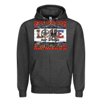 Charcoal Heather armed forces day love our troops Zipper Hoodie - Artiststas