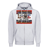 Heather Grey armed forces day love our troops Zipper Hoodie - Artiststas