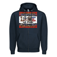 Navy armed forces day love our troops Zipper Hoodie - Artiststas