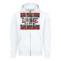 White armed forces day love our troops Zipper Hoodie - Artiststas