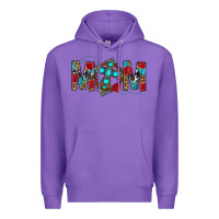 Purple Western Mom With Cross Premium Hoodie - BundleAndBundleShop