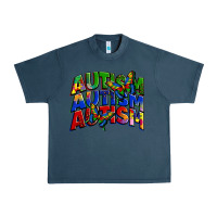 Midnight Navy autism autism autism Urban Heavy Tee - Zillion Design Studio
