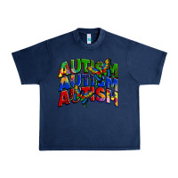 Navy autism autism autism Urban Heavy Tee - Zillion Design Studio
