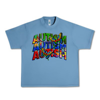 Pebble Blue autism autism autism Urban Heavy Tee - Zillion Design Studio