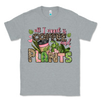 Heather Grey all i need is coffee and plants Classic Tee - JahusDesignShop