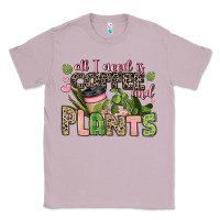 Lilac all i need is coffee and plants Classic Tee - JahusDesignShop