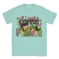 Seafoam all i need is coffee and plants Classic Tee - JahusDesignShop