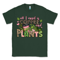 Sports Green all i need is coffee and plants Classic Tee - JahusDesignShop