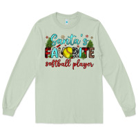 Matcha santa s favorite softball player Long Sleeve Tee - JahusDesignShop