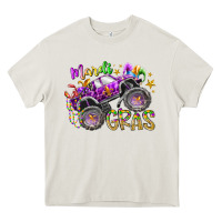 Cream mardi gras monster truck Heavy Core Tee - RacoonDesign