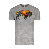 Cloud Rock sunflower bison Vintage Tee - RanaPortraitStore