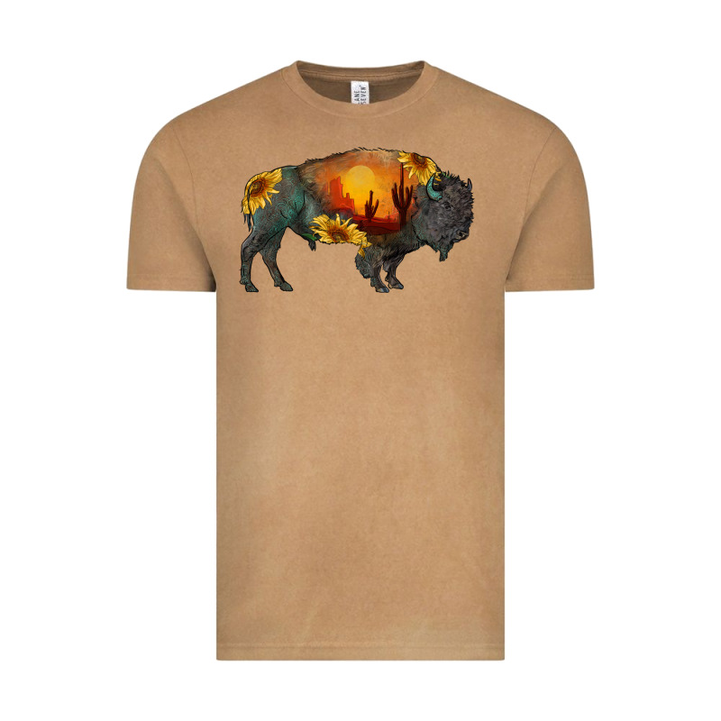 Sunflower Bison Vintage Tee by RanaPortraitStore | Teevron