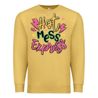 Antique Gold hot mess express Premium Sweatshirt - MaliasSmallBusiness