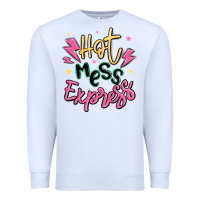 White hot mess express Premium Sweatshirt - MaliasSmallBusiness