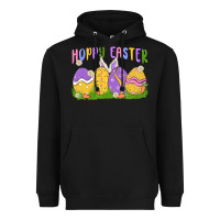 Black hoppy easter Heavyweight Hoodie - MaliasSmallBusiness