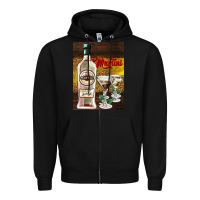 Black martini Zipper Hoodie - AdoDesignShop