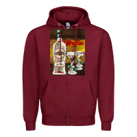 Burgundy martini Zipper Hoodie - AdoDesignShop