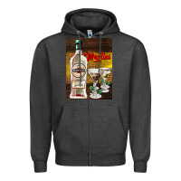 Charcoal Heather martini Zipper Hoodie - AdoDesignShop
