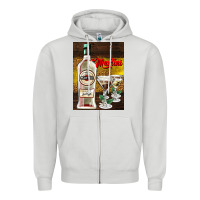 Dove Grey martini Zipper Hoodie - AdoDesignShop