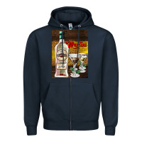 Navy martini Zipper Hoodie - AdoDesignShop