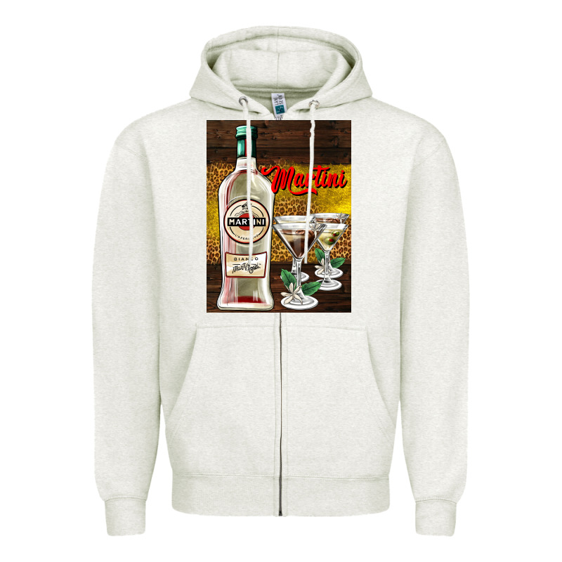 Martini Zipper Hoodie by AdoDesignShop | Teevron