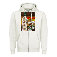 Oatmeal Heather martini Zipper Hoodie - AdoDesignShop