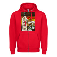 Red martini Zipper Hoodie - AdoDesignShop