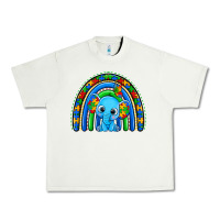 Autism Elephant Rainbow Urban Heavy Tee | Teevron