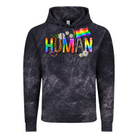 Cloud Black human with daisies Vintage Hoodie - texasbilliewilder