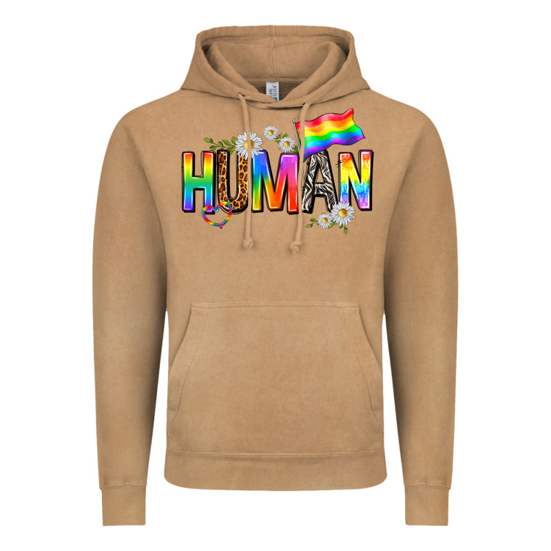 Human With Daisies Vintage Hoodie by texasbilliewilder | Teevron