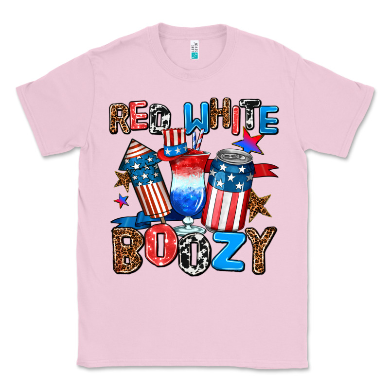 Red White Boozy Classic Tee by AdoDesignShop | Teevron