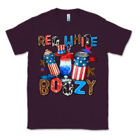 Plum red white boozy Classic Tee - AdoDesignShop