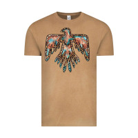 Vintage Camel thunderbird leopard leather Vintage Tee - BarkalooDesign