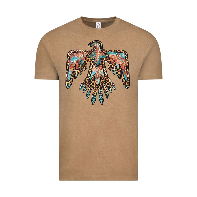 Thunderbird Leopard Leather Vintage Tee by BarkalooDesign | Teevron