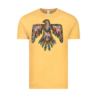 Vintage Mustard thunderbird leopard leather Vintage Tee - BarkalooDesign