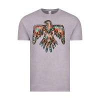 Vintage Zinc thunderbird leopard leather Vintage Tee - BarkalooDesign