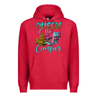 Cardinal Queen Of The Camper Premium Hoodie - BundleAndBundleShop