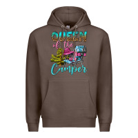 Coffee Queen Of The Camper Premium Hoodie - BundleAndBundleShop