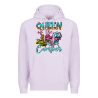 Lilac Queen Of The Camper Premium Hoodie - BundleAndBundleShop