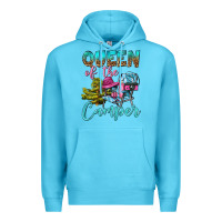 Ocean Blue Queen Of The Camper Premium Hoodie - BundleAndBundleShop