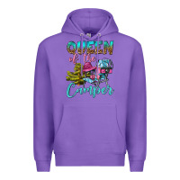 Purple Queen Of The Camper Premium Hoodie - BundleAndBundleShop