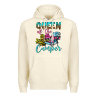 Sandshell Queen Of The Camper Premium Hoodie - BundleAndBundleShop