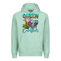 Seafoam Queen Of The Camper Premium Hoodie - BundleAndBundleShop